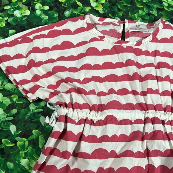 Hanna Andersson Wanna Play Tunic Dress size 120 size 6/7 pink white - Picture 4 of 14